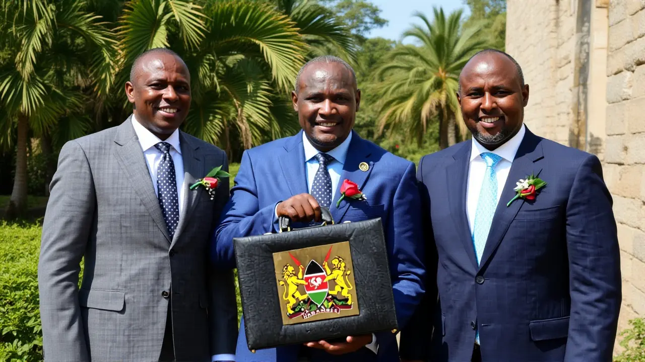 Mbadi Poses With Budget Docs Ahead of Kenya's 2026/27 Reading